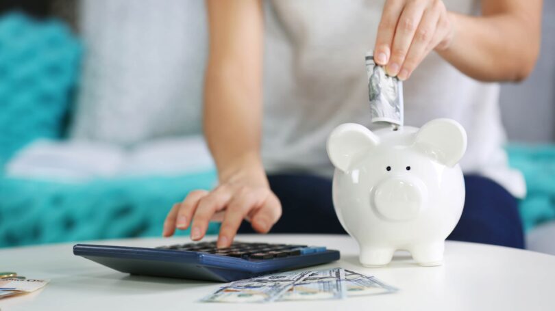 Piggy Bank Savings Calculator Cash