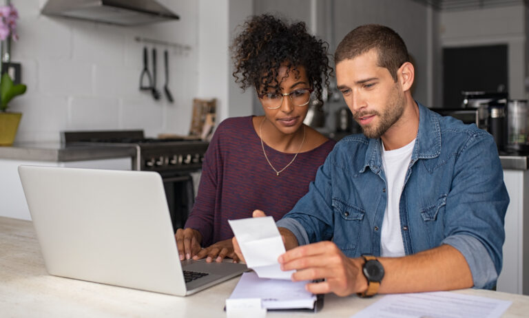 Couple Reviewing Finances