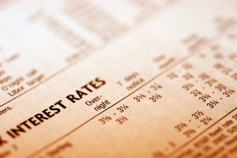 Interest Rates Newspaper Print